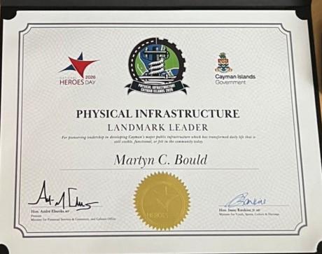 BOULD CONSULTING CHAIRMAN HONOURED IN THE 2026 CAYMAN ISLANDS HERO’S DAY AWARDS
